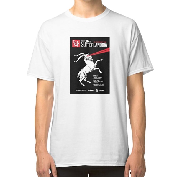 Tour of Sufferlandria 2021 - T-shirt för officiell affischaffisch XL