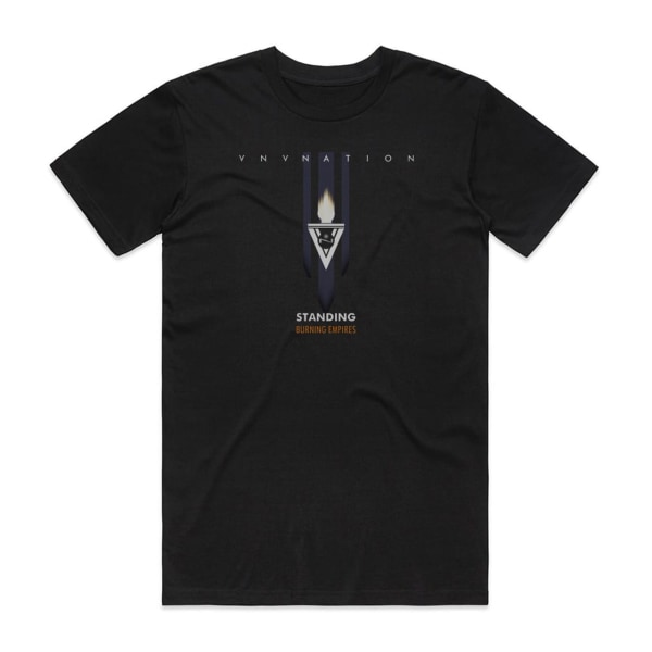 VNV Nation Burning Empires Album Cover T-skjorte Svart XL