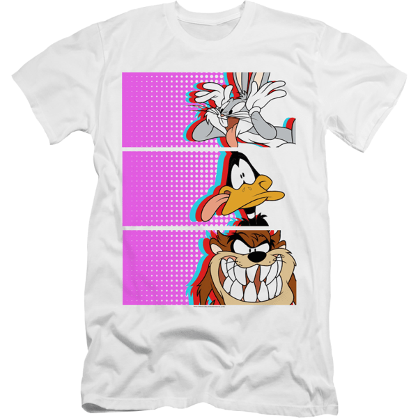 Bugs Bunny, Daffy Duck ja Tasmanian Devil Looney Tunes -paita XL