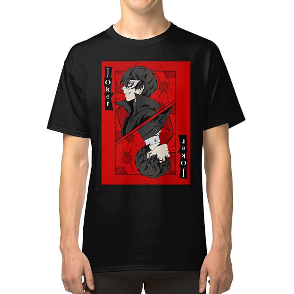 Persona 5 Joker Kort T-shirt XXL