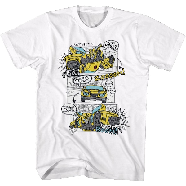 Bumblebee Comic Panels Transformers T-shirt M