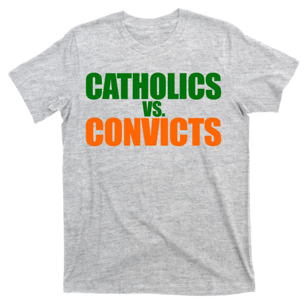 Vintage Catholics Vs. Convicts 1988 Klassisk T-shirt XL