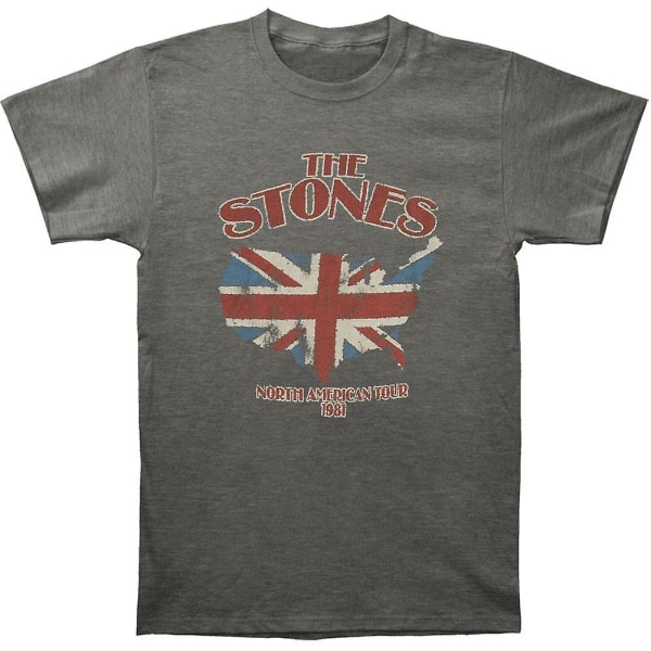 Rolling Stones Union Jack U.S. Kart 81 T-skjorte XXL