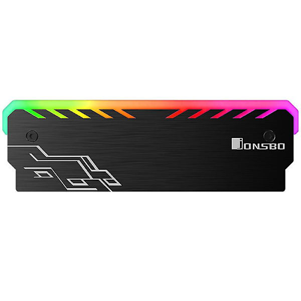 Jonsbo 2 stk. RAM Køler med Skiftende RGB Lys, Sort