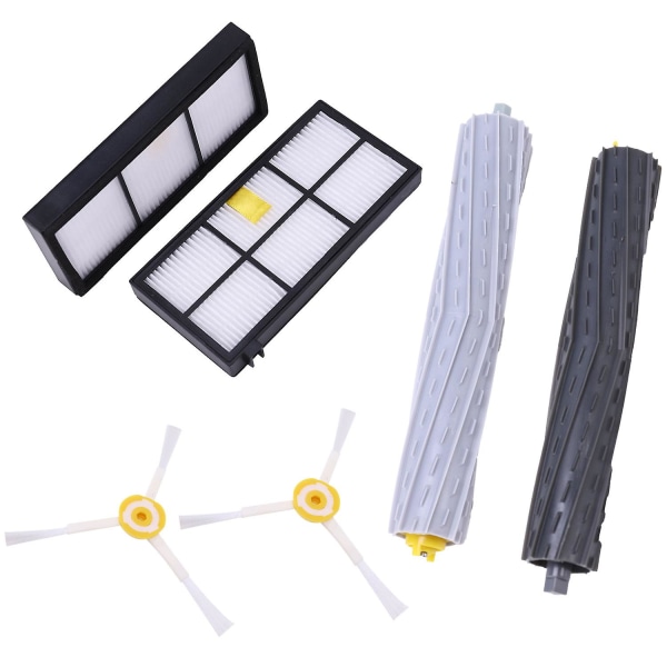 6-pack Sidoborste, Smutsavlägsnare och HEPA-filter för 980 960 800 860 880 Tillbehör