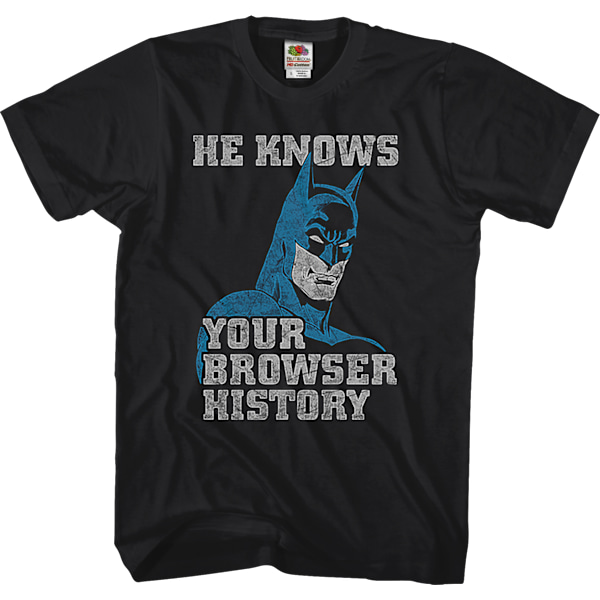 Browserhistorikk Batman T-skjorte Ny L