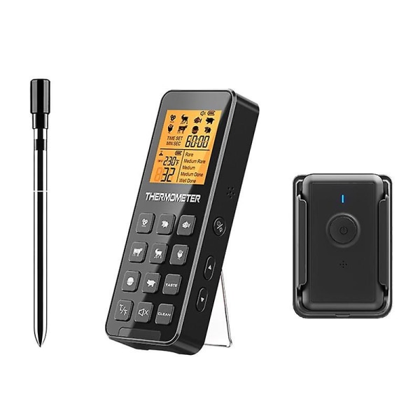 Digital Trådlös Kötttermometer - Mattermometer med 1 Sonda - Fjärrstyrd Mattermometer, F