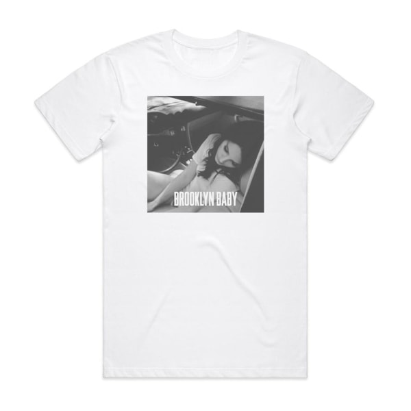 Lana Del Rey Brooklyn Baby Album Cover T-Shirt Vit L