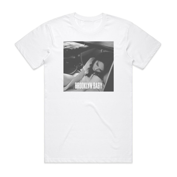 Lana Del Rey Brooklyn Baby Album Cover T-skjorte Hvit XXL