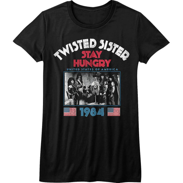 Damer 1984 Stay Hungry Tour Twisted Sister T-shirt XXL