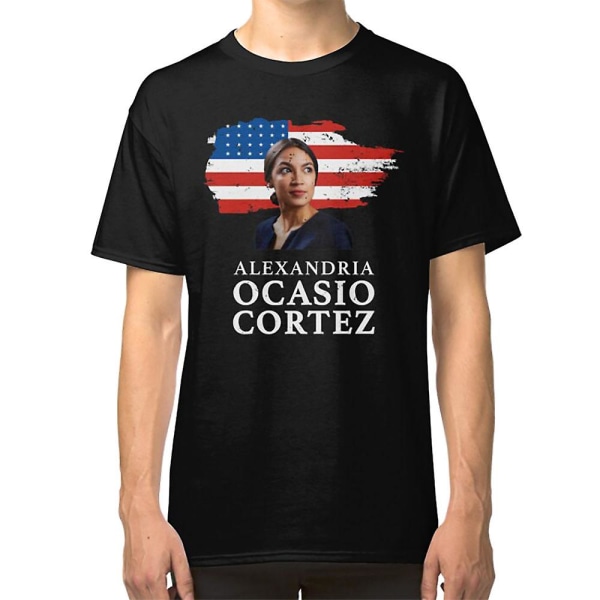 AOC för President 2024 Alexandria Ocasio-Cortez Kampanj T-shirt XL