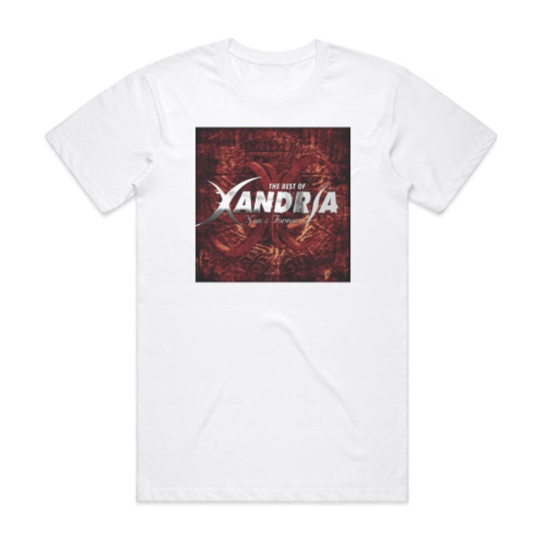 Xandria Now Forever The Best Of Xandria Album Cover T-Shirt Vit L