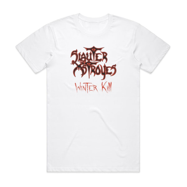 Slauter Xstroyes Winter Kill Album Cover T-shirt Vit S