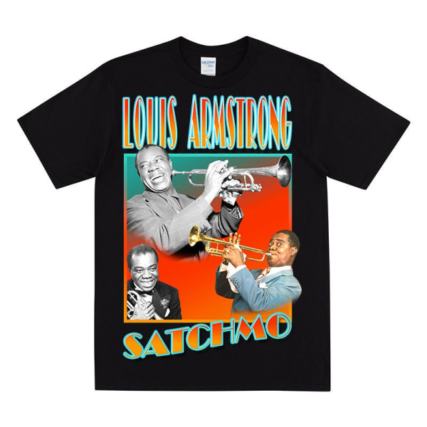 LOUIS ARMSTRONG Hyldest T-shirt Black XXL