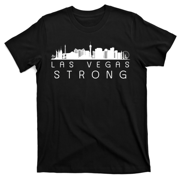 Las Vegas Strong Vegas Skyline T-skjorte XL