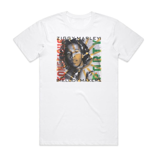 Ziggy Marley och The Melody Makers Conscious Party Album Cover T-Shirt Vit M