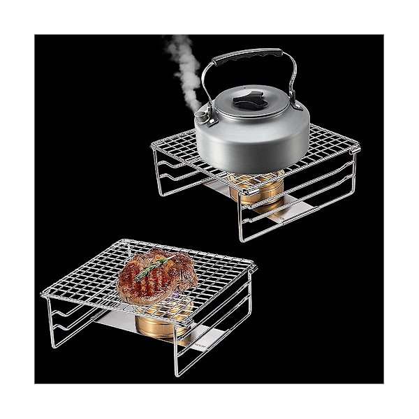 Foldbar Grillrist Camping Grill Foldbar Grill Mini Udendørs Grill Rustfrit Stål Picnic
