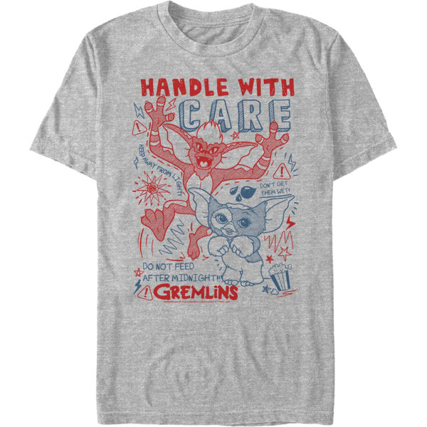 Handle With Care Gremlins T-skjorte XXXL