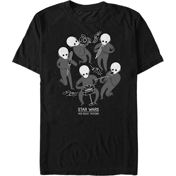 Figrin D'an og Modal Nodes Konsertplakat Star Wars T-skjorte L