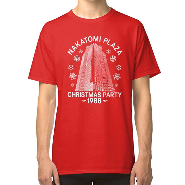 HET SÄLJARE!!! Die Hard - Jul - Nakatomi Plaza T-shirt red L