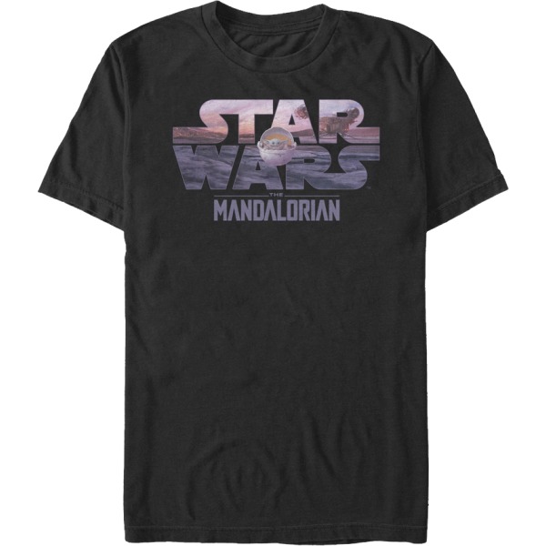 Logotyp och barn Star Wars Den Mandalorian T-shirt S