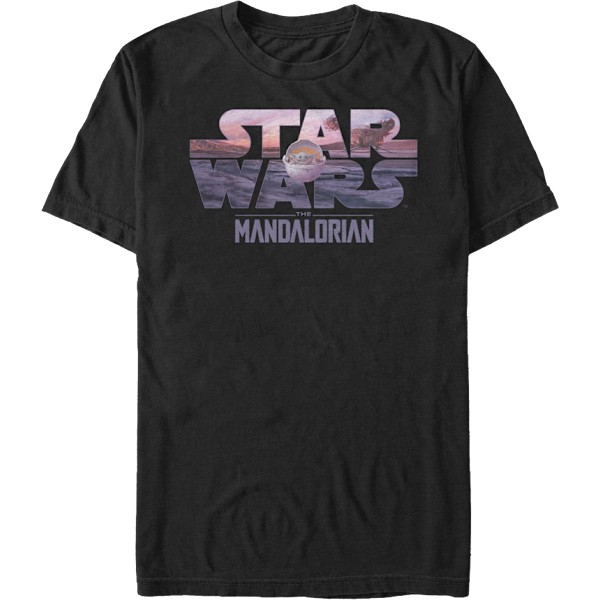 Logotyp och Barn Star Wars The Mandalorian T-shirt XXXL