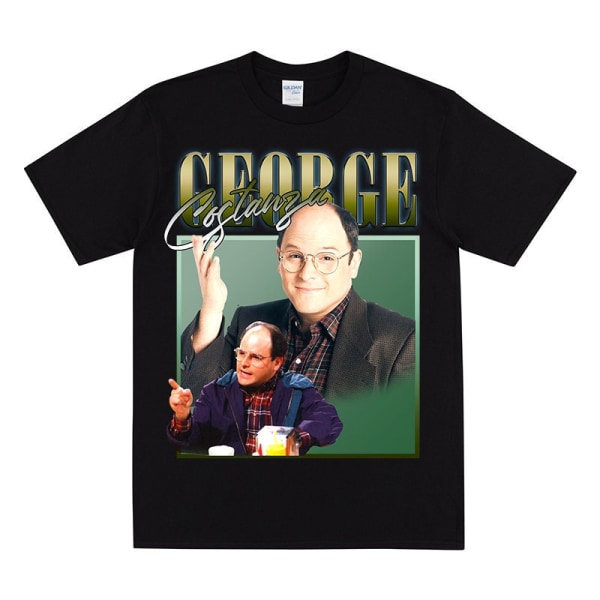 GEORGE COSTANZA Hyllningströja för Seinfeld-fans Black XXL