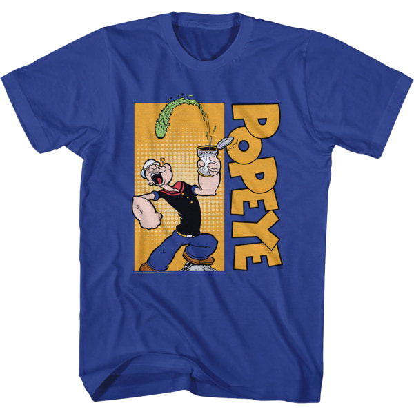 Crushing Spinach Can Popeye T-Shirt XXL