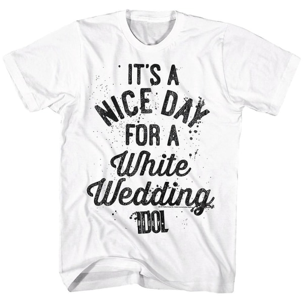 Nice Day For A White Wedding Billy Idol T-skjorte XL