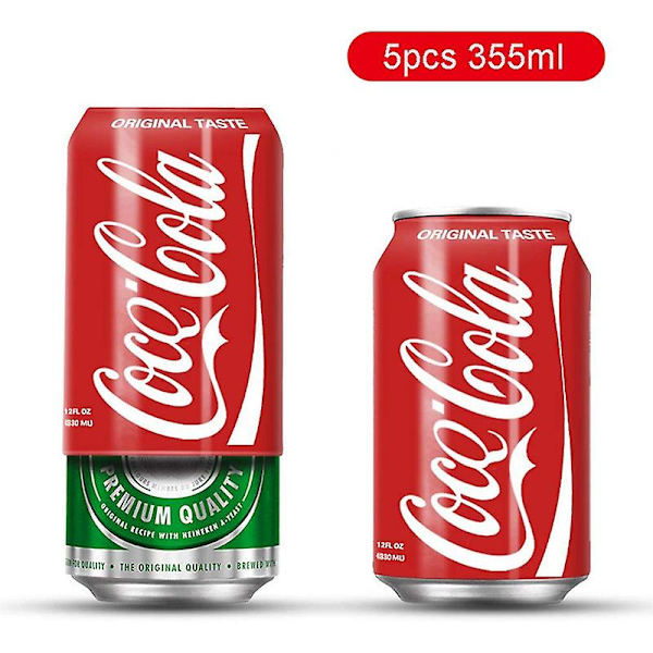 500 ml:n Olutpullon Peite, Cola-Olutpullon Kannen Kotelo, Olutpullon Pidike, Lämpöpussi Leirintään, Matkustamiseen ja Vaellukseen 5pcs 355ml