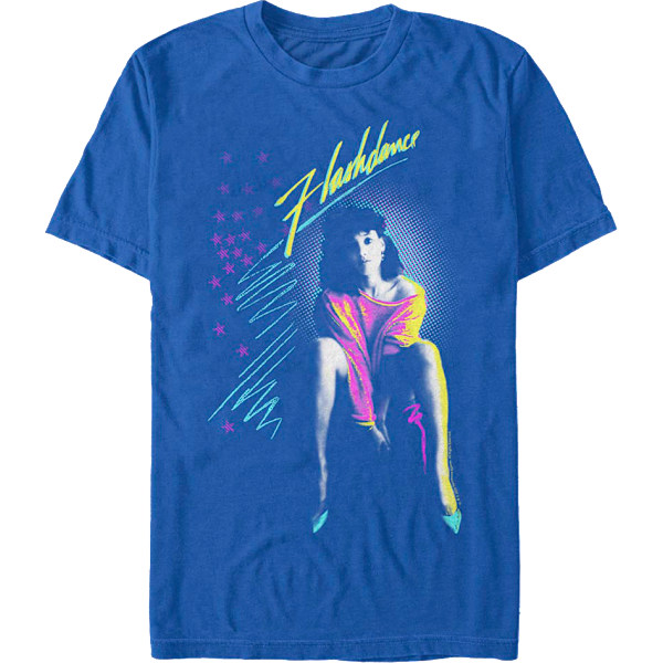 Retro Flashdance -juliste T-paita L