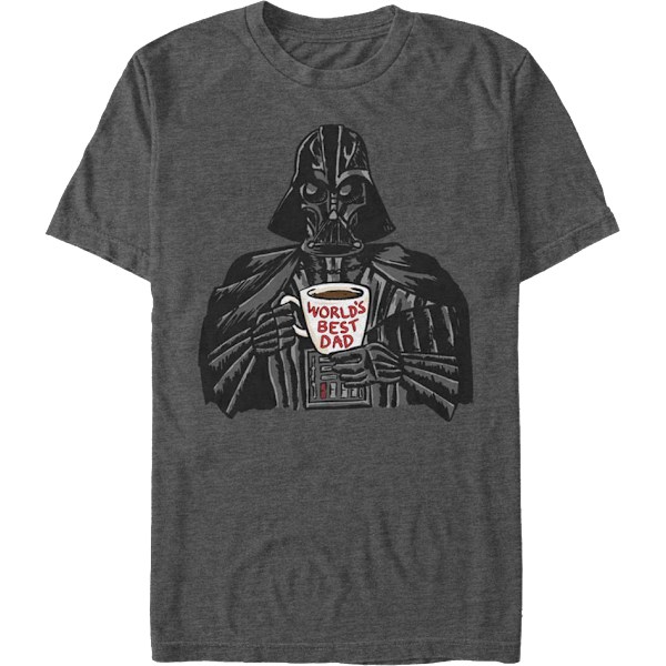 Darth Vader Verdens Bedste Far Kaffe Kops Star Wars T-Shirt M