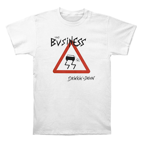 The Business Drinkin + Drivin Hvid T-shirt M