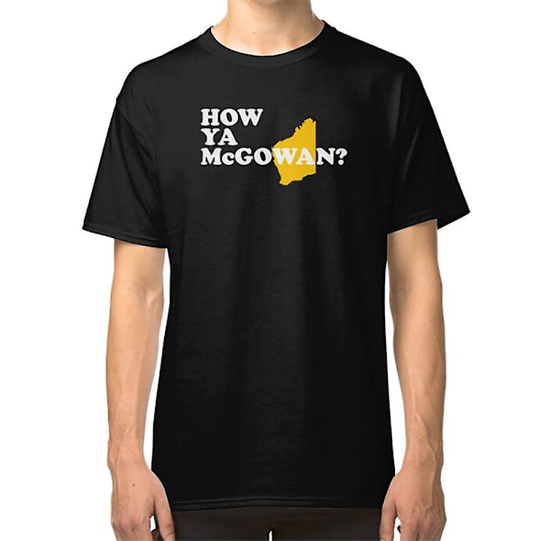 How Ya McGowan? (Bold White Gold Edition) Mark McGowan Merch T-shirt M