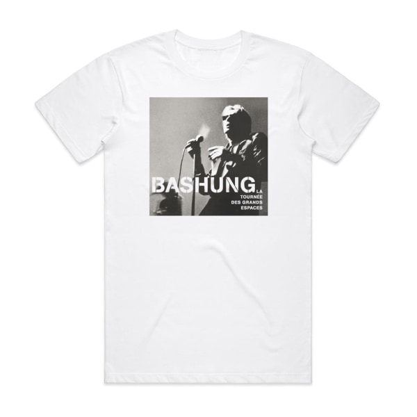 Alain Bashung La Tourne Des Grands Espaces Album Cover T-shirt Hvid XXL