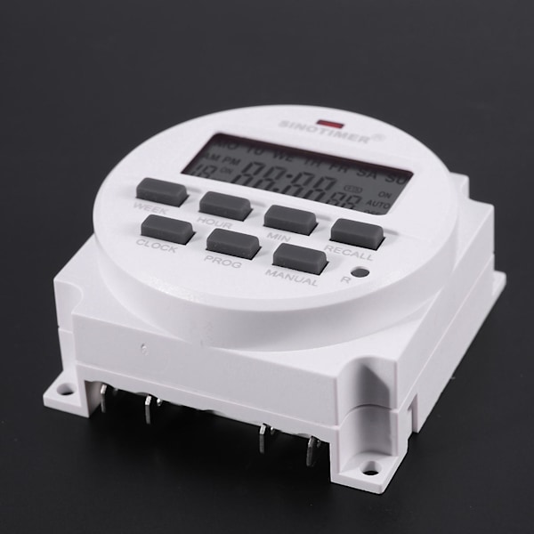 4X Sinotimer Tm618h-2 220V AC Digitaalinen Aikasäädin Ulostulojännite 220v 7 Päivää Viikoittain Ohjelmoitava Aika