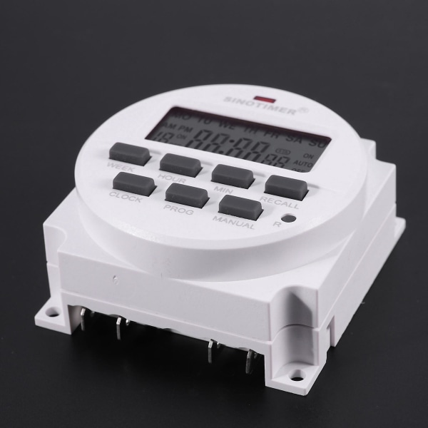 4X Sinotimer Tm618h-2 220V AC Digital Tidssbryter Utgangsspenning 220v 7 Dager Ukentlig Programmerbar Tid