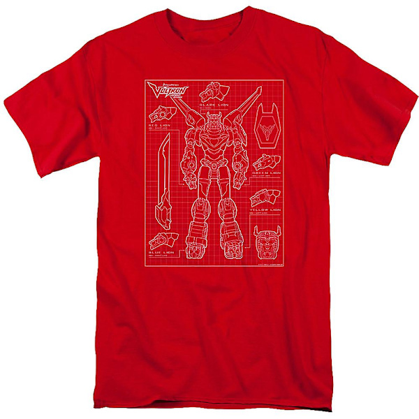 Voltron Skjematisk T-skjorte M
