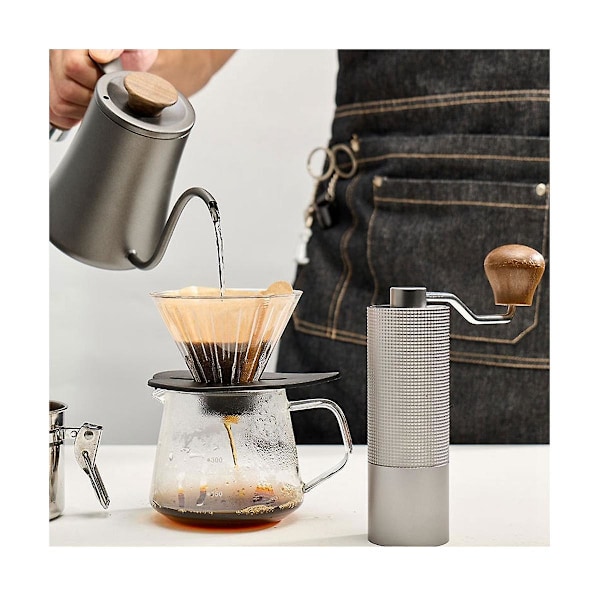 Manuell kaffekvarn med justerbar stålkärna, bärbar för espresso