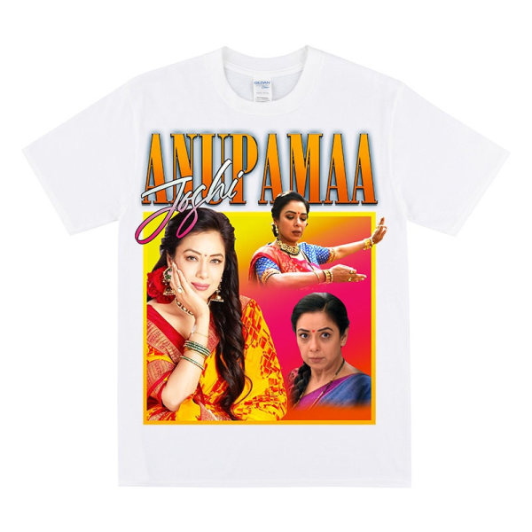 RUPALI GANGULY T-shirt För Bollywood-Fans White XL