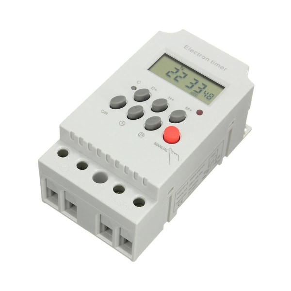 Kg316t-Ii DIN-skena mikrodatorklockstyrning omkopplare tidstyrning timer AC 220v 25A digital timer