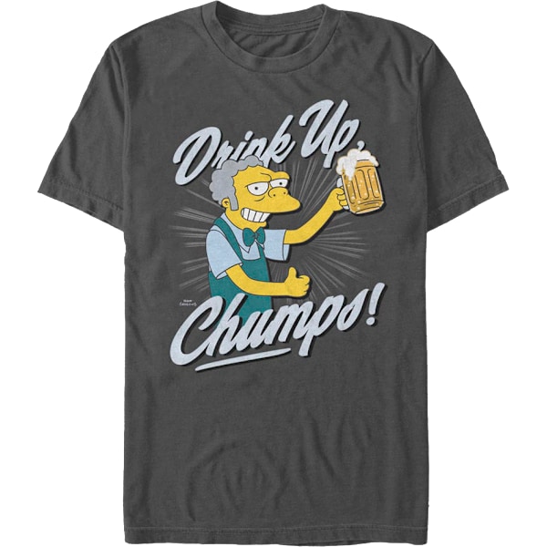 Drink Up Chumps Simpsons T-Shirt M