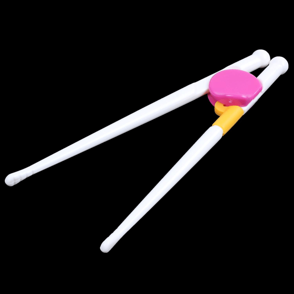 1 Par Barn Chopsticks Träning Assistent Lärning Lätt Att Använda Populär Färg: Rosa