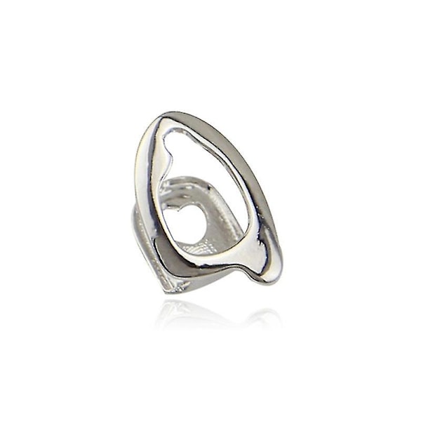 18k Forgyldt Tandgrill Top Tandgrill Kapsel Moderigtigt Tandtilbehør Universal Til Kvinder Mænd Ny Silver Single Hollow Love