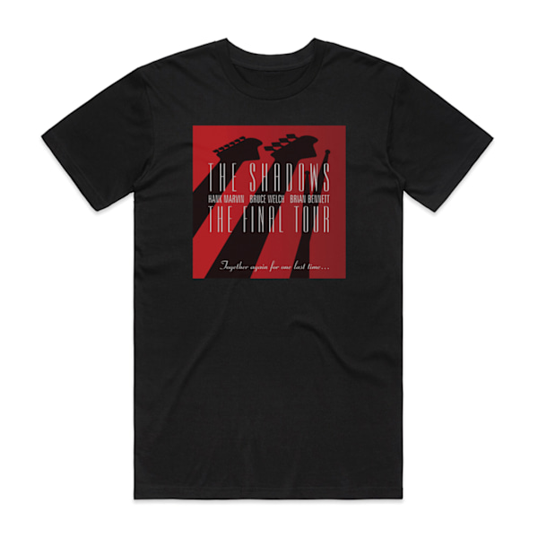 The Shadows The Final Tour Album Cover T-Shirt Sort XXL