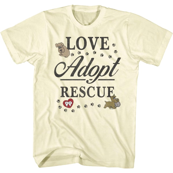 Love Adopt Rescue Pound Puppies -paita S