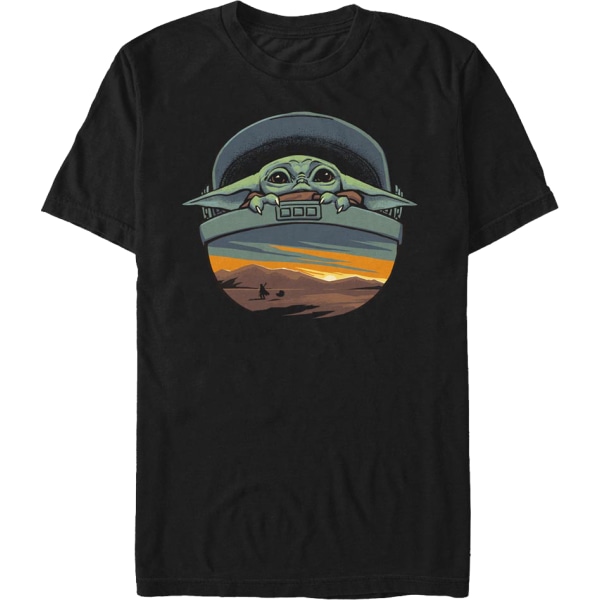 The Child Landscape The Mandalorian Star Wars T-skjorte M