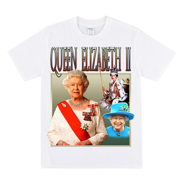 QUEEN ELIZABETH II Hyllningströja White M