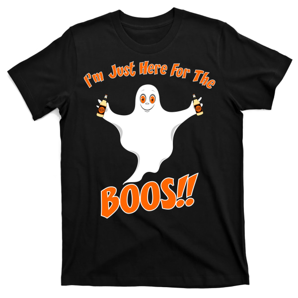 Jeg er kun her for at boo! Halloween Spøgelses T-shirt XL