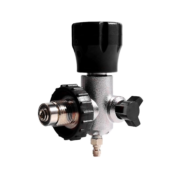 G5/8-14 Scuba Valve Regulator Fyldestationsslange Inflation Connector, Sort
